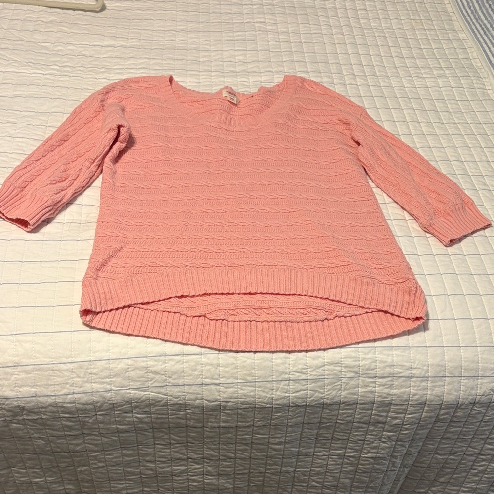 Mossimo Supply Co. Pink Crew Neck Sweater